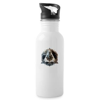 illumini - Water bottle with straw - white - Right