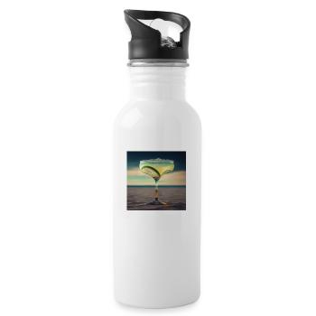 Cocktail 5 Cadeau - Gourde avec paille intégrée - blanc - Droite