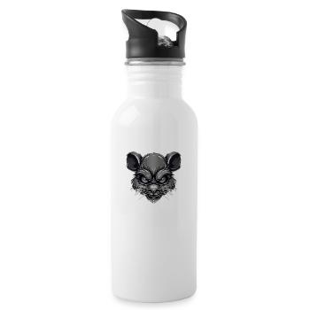 Maus - Trinkflasche mit integriertem Trinkhalm - Weiß - Rechts