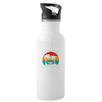 Retired 2023 Life Is A Beach - Water bottle with straw - white - Right
