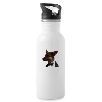 Berger Allemand Costume Chien Propriétaire Chiot - Gourde avec paille intégrée - blanc - Droite