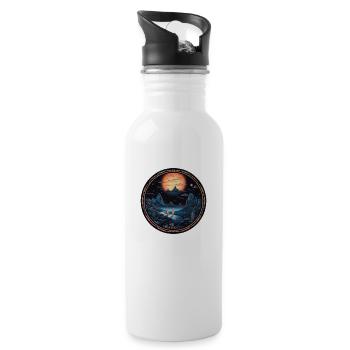 Voyage magique - Gourde avec paille intégrée - blanc - Droite
