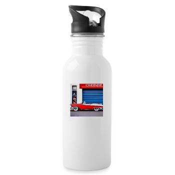 C13 - Trinkflasche mit integriertem Trinkhalm - Weiß - Rechts