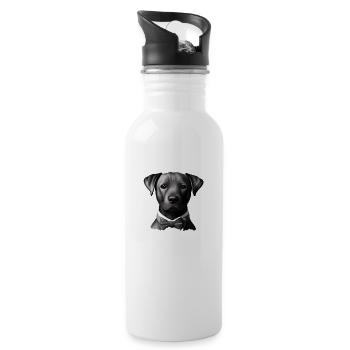 Labrador Retriever Labrador Propriétaire Chiot - Gourde avec paille intégrée - blanc - Droite