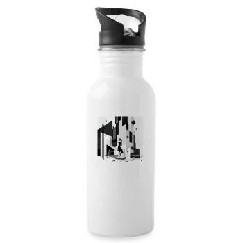 The Bauhaus Legacy - Water bottle with straw - white - Right