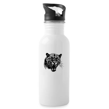 Panther Predator Jungle Wildcat - Gourde avec paille intégrée - blanc - Droite