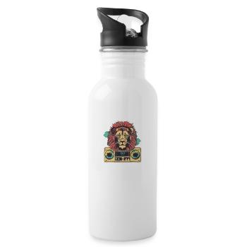 Lion s Jam - Water bottle with straw - white - Right