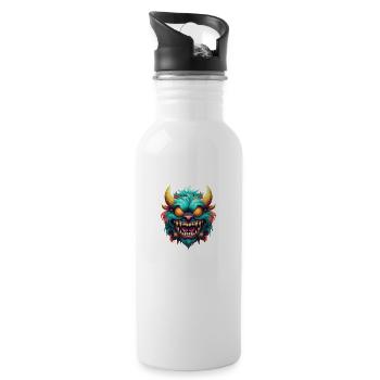 Evil Monster - Water bottle with straw - white - Right