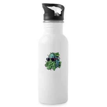 John Bunch of Grapes - Water bottle with straw - white - Right