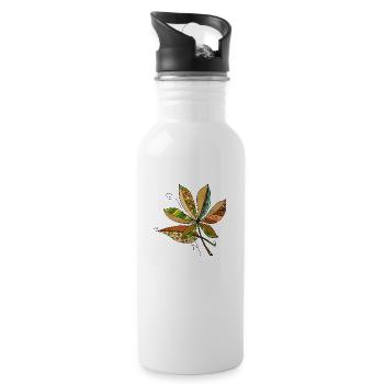Liste - Trinkflasche mit integriertem Trinkhalm - Weiß - Rechts