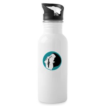 Tear of time - Water bottle with straw - white - Right