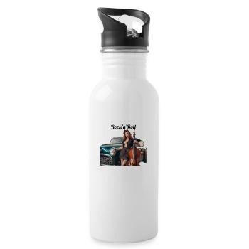 Pinup - Water bottle with straw - white - Right
