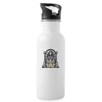 The god Sphynx - Water bottle with straw - white - Right
