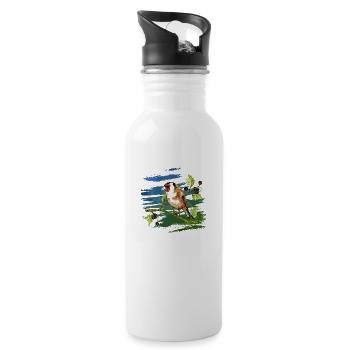Bird - Water bottle with straw - white - Right