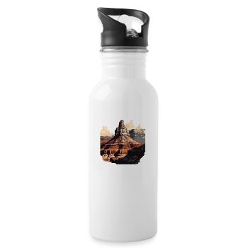 The Grand Canyon in Arizona - Water bottle with straw - white - Right