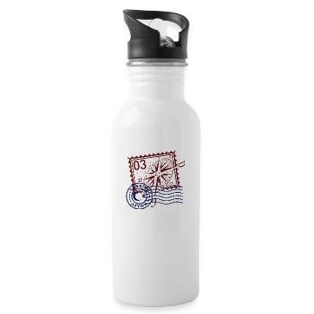 Afyon - Water bottle with straw - white - Right