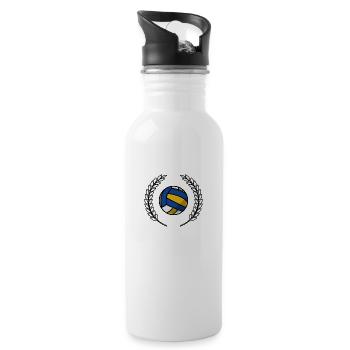 Volleyball crown - Water bottle with straw - white - Right