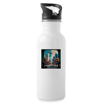 Miami night/day split (Miami Collection) - Water bottle with straw - white - Right