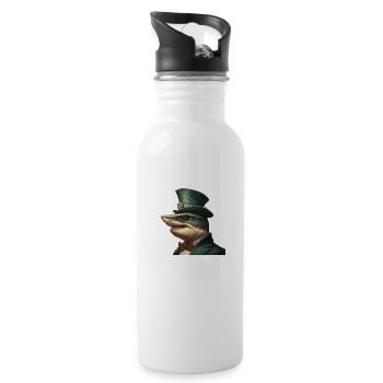 Costume shark - Water bottle with straw - white - Right