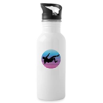 Climber Women Bouldering Climber Bouldering - Water bottle with straw - white - Right