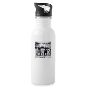 HOOF PATROL - Trinkflasche mit integriertem Trinkhalm - Weiß - Rechts
