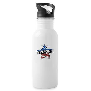 Arizona - États-Unis - États-Unis d’Amérique - Amérique - Gourde avec paille intégrée - blanc - Droite