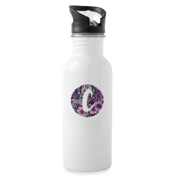 Point (C) - Water bottle with straw - white - Right