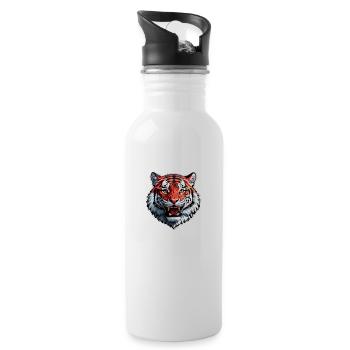 Lion des montagnes - Gourde avec paille intégrée - blanc - Droite
