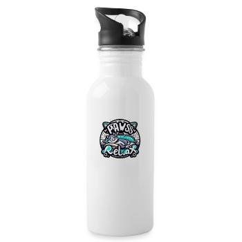 PAWSS & RELAX - Water bottle with straw - white - Right