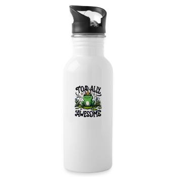 Toadally Awesome - Trinkflasche mit integriertem Trinkhalm - Weiß - Rechts