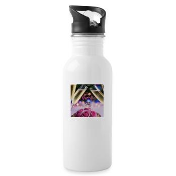 Party, JGA - Trinkflasche mit integriertem Trinkhalm - Weiß - Rechts