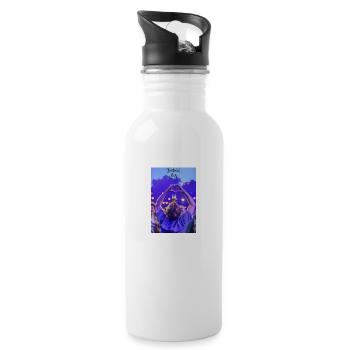 Festival Love - Trinkflasche mit integriertem Trinkhalm - Weiß - Rechts