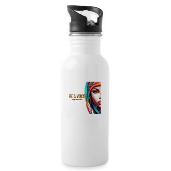 Be a Voice - Water bottle with straw - white - Right