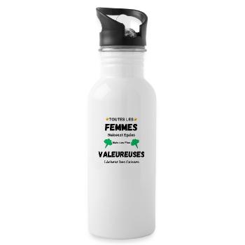 Funny Gift Chick Drop Crates - Water bottle with straw - white - Right