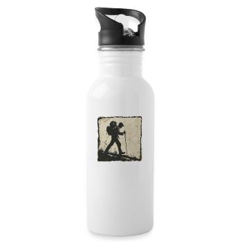 Randonnée, Randonnée, Montagnes, Nature, Camping, Sommet, Alpes - Gourde avec paille intégrée - blanc - Droite