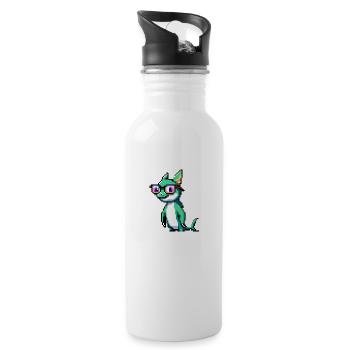 Pixer the Dolphin - Water bottle with straw - white - Right