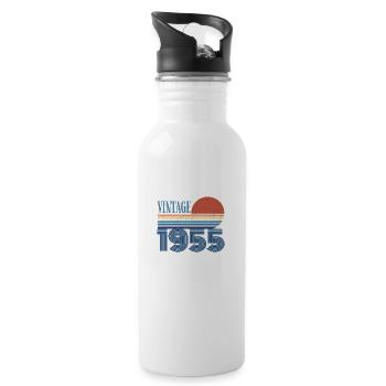 Vintage 1955 - Water bottle with straw - white - Right