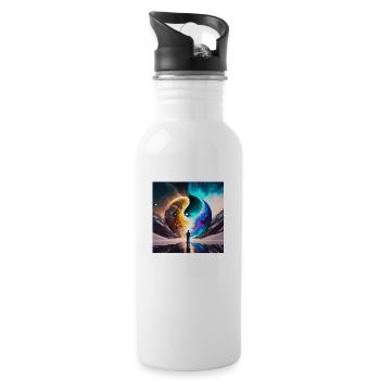 Firefly personne ying yang 33274 - Gourde avec paille intégrée - blanc - Droite