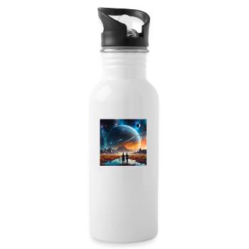 Alien Firefly 24974 - Water bottle with straw - white - Right