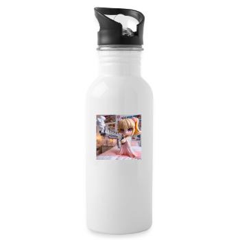 BabyBoomers 3 - Trinkflasche mit integriertem Trinkhalm - Weiß - Rechts