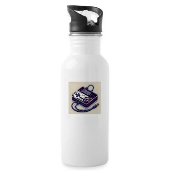 Joystick 12 - Trinkflasche mit integriertem Trinkhalm - Weiß - Rechts