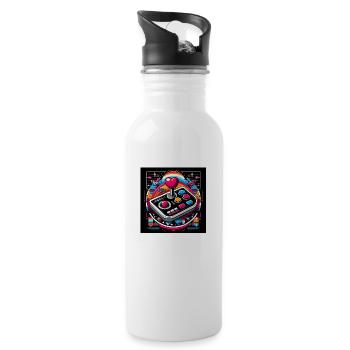 Joystick 1 - Trinkflasche mit integriertem Trinkhalm - Weiß - Rechts