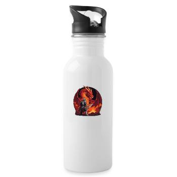 Dragon's Lair Showdown - Water bottle with straw - white - Right