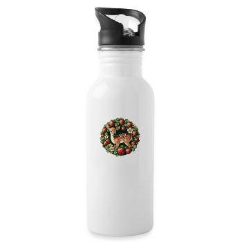 Fawn Spring - Water bottle with straw - white - Right