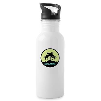 Sri Lanka - Water bottle with straw - white - Right