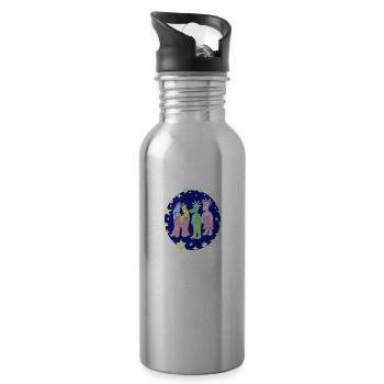Space Belly Buttons Fan Artikel Shirt Becher Body - Trinkflasche mit integriertem Trinkhalm - Lightsilver - Rechts