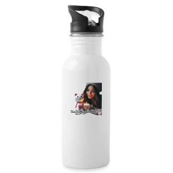 Kathrinchen Unikathies - Trinkflasche mit integriertem Trinkhalm - Weiß - Rechts