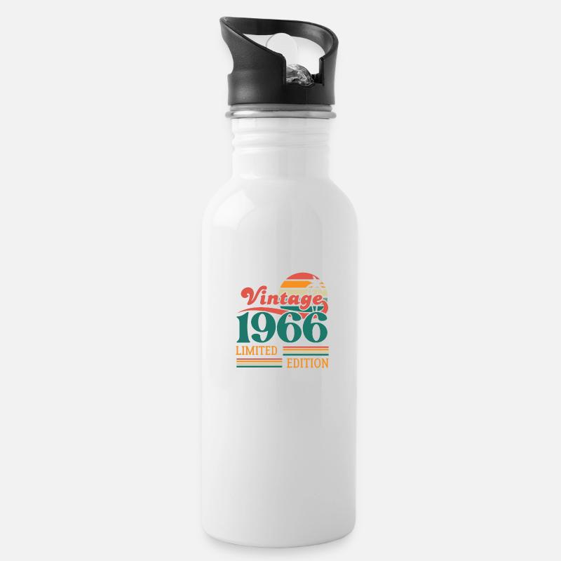 Vintage 1966 édition limitée - Gourde avec paille intégrée - blanc