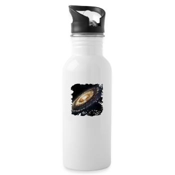 Of stars and galaxies - Water bottle with straw - white - Right