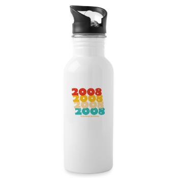 2008: Limited Edition - 16th Anniversary - Water bottle with straw - white - Right